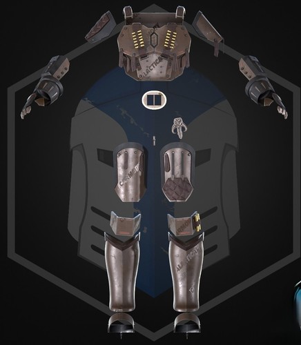 Cowboy mandalorian armor - , set